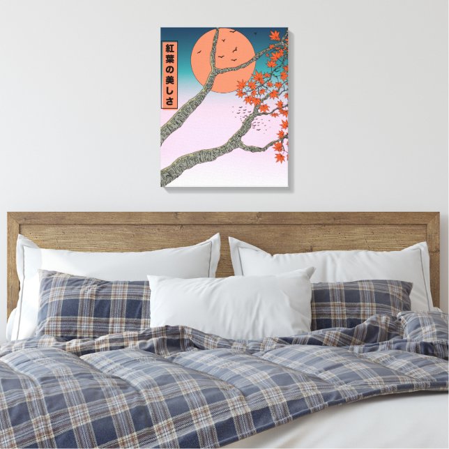 Lienzo La belleza de las hojas de arce (Insitu(Dormitorio))