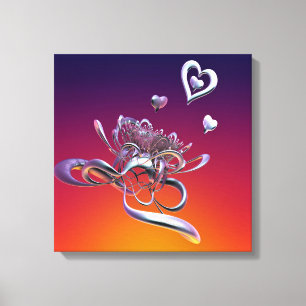 Lienzo La Belleza de los Corazones