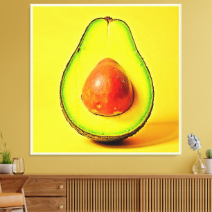 Lienzo La belleza de un diseño de aguacate saludable