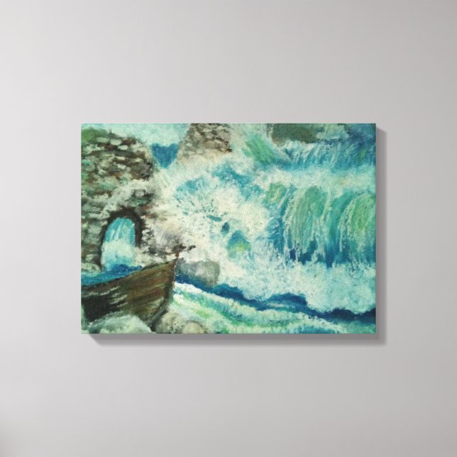 Lienzo La belleza de un surf fuerte (Anverso)