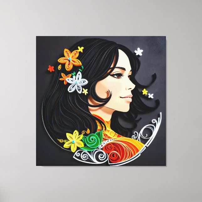 Lienzo La belleza de una señora (Anverso)