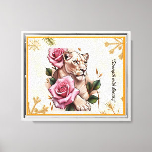 Lienzo "La belleza del león"