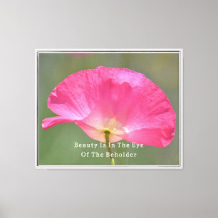 Lienzo La belleza es amapola islandesa rosa (fotografía m