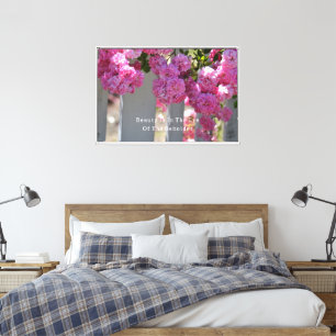 Lienzo La belleza es la valla de rosas (fotografía por mí