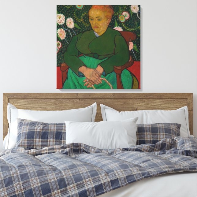 Lienzo La Berceuse (Mujer Meciendo una Cuna- Augustine-Al (Insitu(Dormitorio))