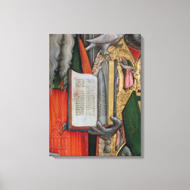 Lienzo La Biblia de St. Jerome y la paloma de San Gregori (Anverso)