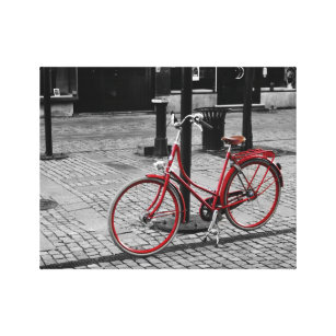 Lienzo La bicicleta roja