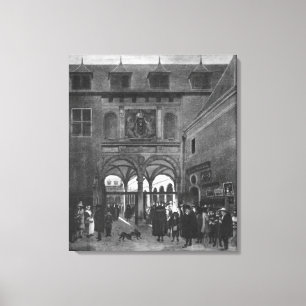 Lienzo La bolsa de acción en Amsterdam