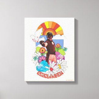 Lienzo La brigada suicida | Flores pacificadoras y sol