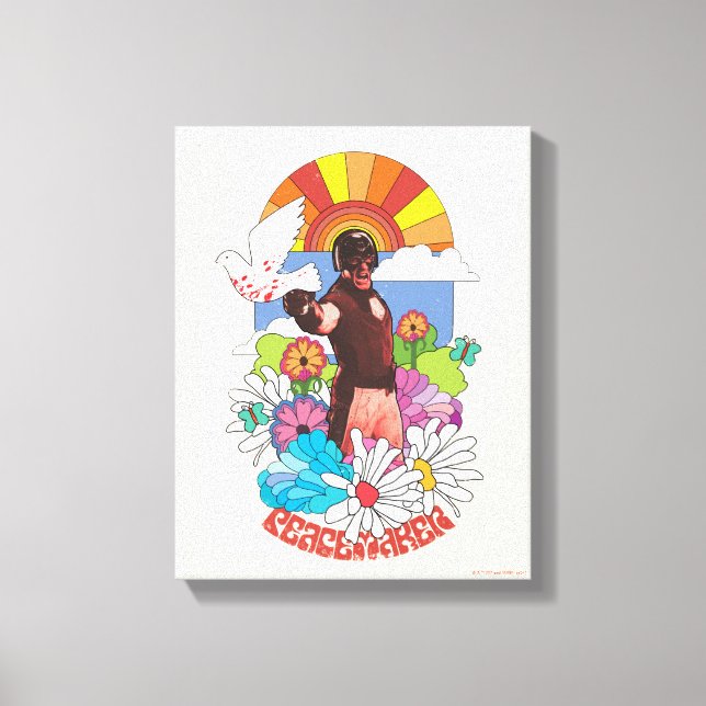 Lienzo La brigada suicida | Flores pacificadoras y sol (Anverso)