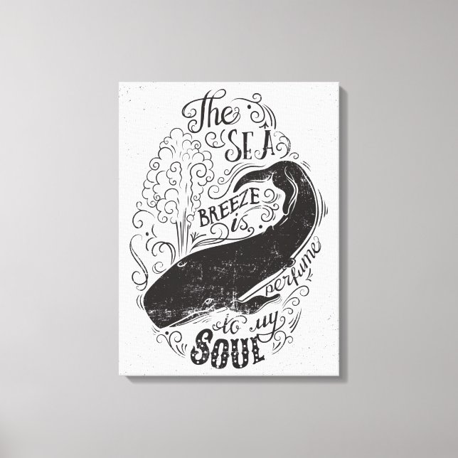 Lienzo La Brisa Del Mar Es Perfume (Anverso)