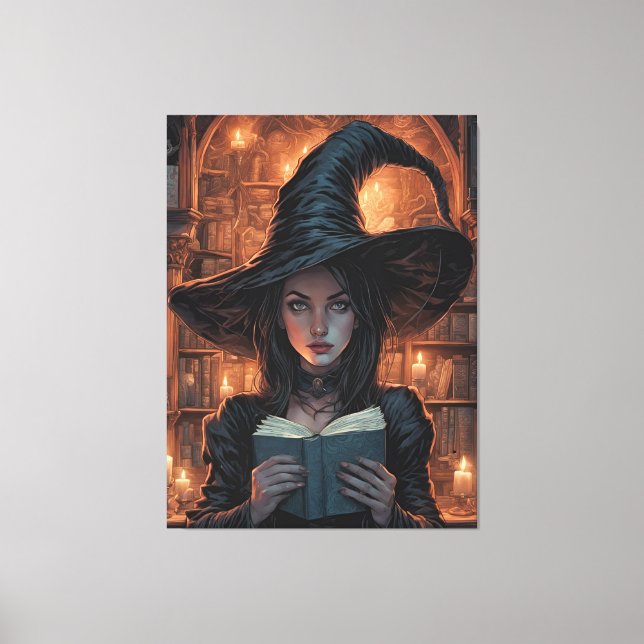 Lienzo La bruja (Anverso)