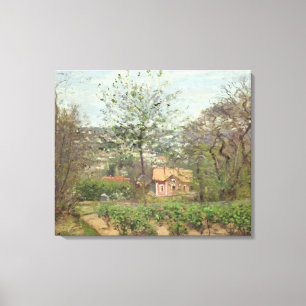 Lienzo La cabaña o la casa rosa