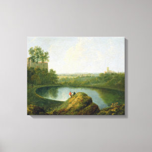 Lienzo La cabeza del lago Nemi (aceite sobre lienzo)