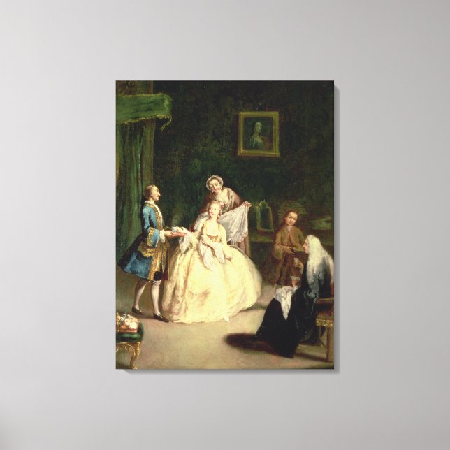 Lienzo La cafetería (Anverso)