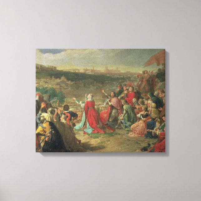 Lienzo La caída de Granada en 1492, 1890 (Anverso)