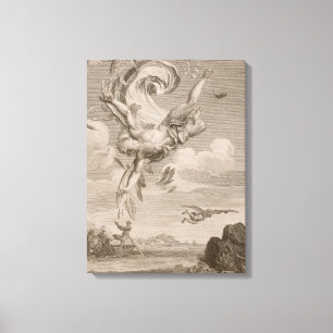 Lienzo La caída de Ícaro, 1731 (grabado)