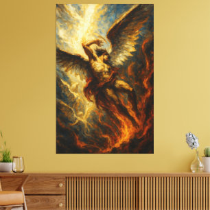 Lienzo La caída de Lucifer