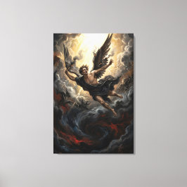 Lienzo La Caída de Lucifer del Cielo