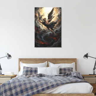 Lienzo La Caída de Lucifer del Cielo