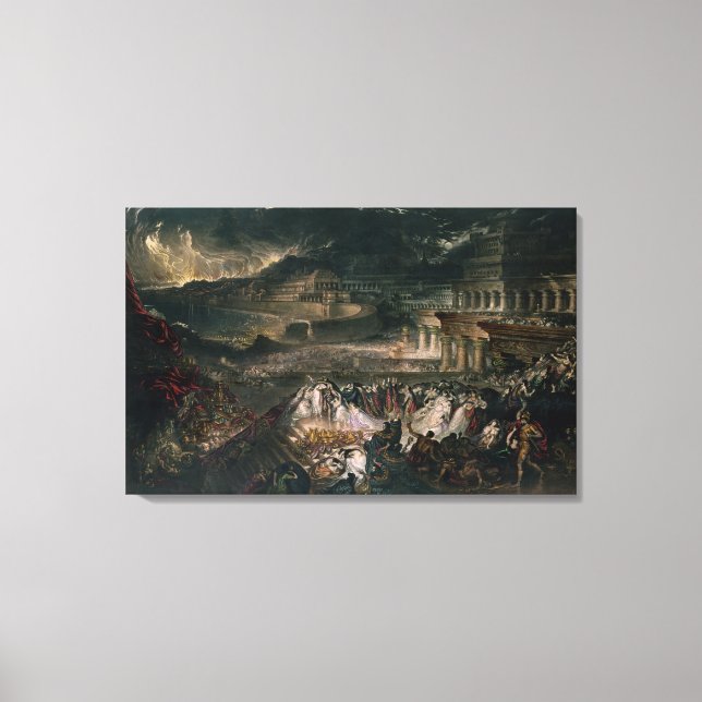 Lienzo La caída de Nínive (Anverso)