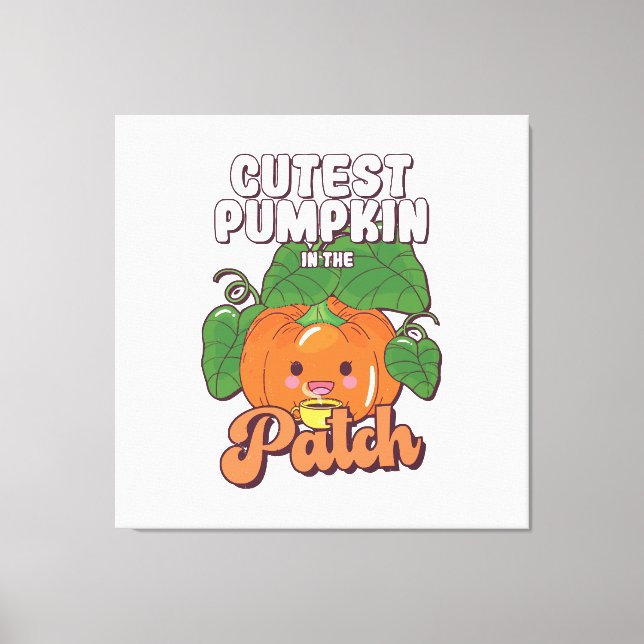 Lienzo la calabaza más linda de la parcela (Anverso)