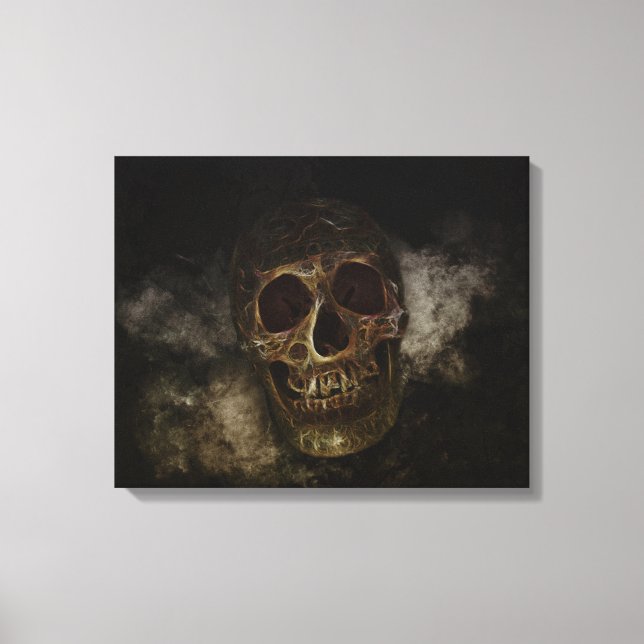 Lienzo La Calavera Dorada (Anverso)