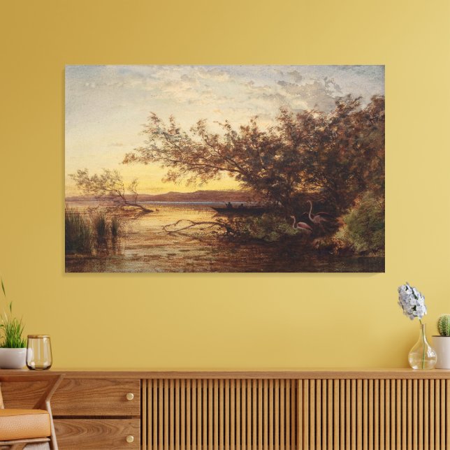 Lienzo La Camargue, Coucher De Soleil - Félix Ziem (Insitu (Sala de estar))