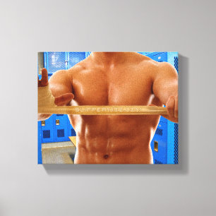 Lienzo La camiseta sin mangas de SlipperyJoe hombre muscu