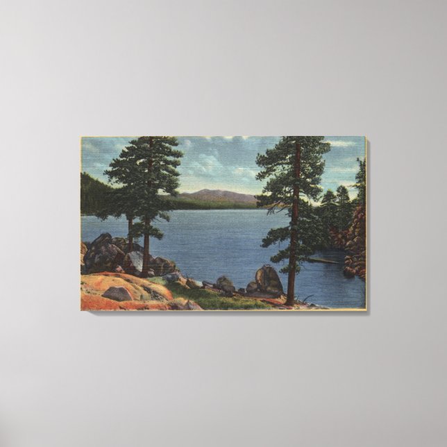 Lienzo La campaña "Rim O' the World Drive, West End View" (Anverso)