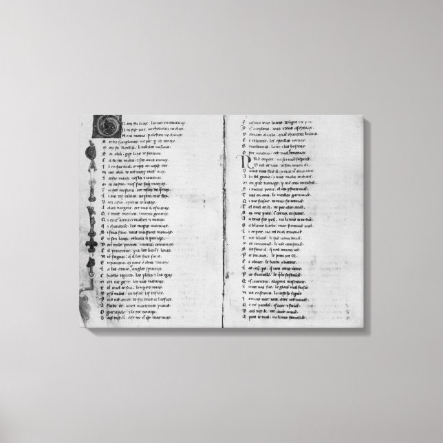 Lienzo La canción de Roland (Anverso)