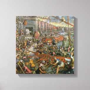 Lienzo La captura de Constantinopla en 1204 (aceite en