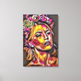 Lienzo La cara de la mujer