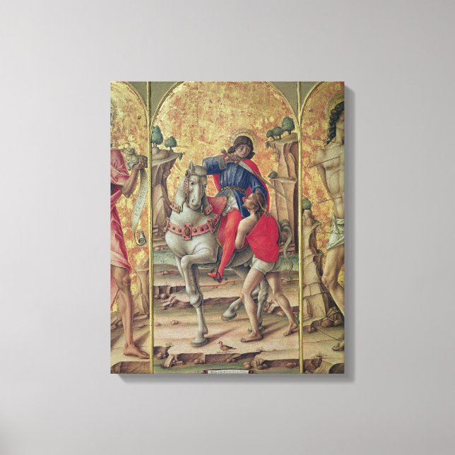 Lienzo La caridad de San Martín (Anverso)