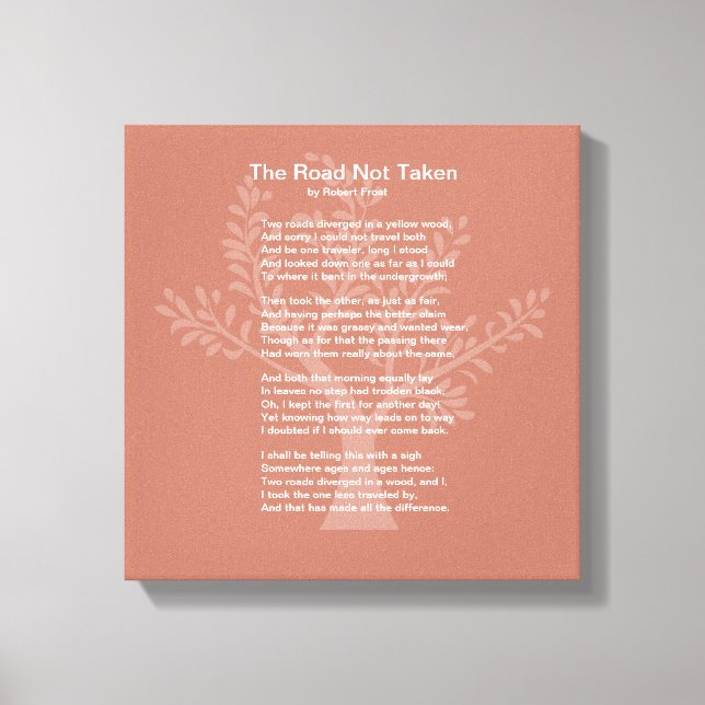 Lienzo La Carretera No Tomada, (Anverso)