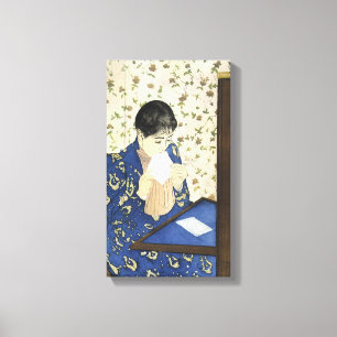 Lienzo La Carta de Mary Cassatt, Impresionismo Antiguo
