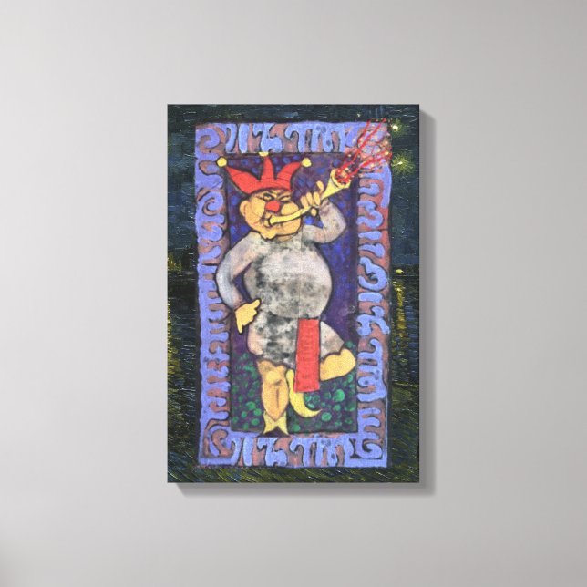 Lienzo La Carta del Loco del Tarot (Anverso)