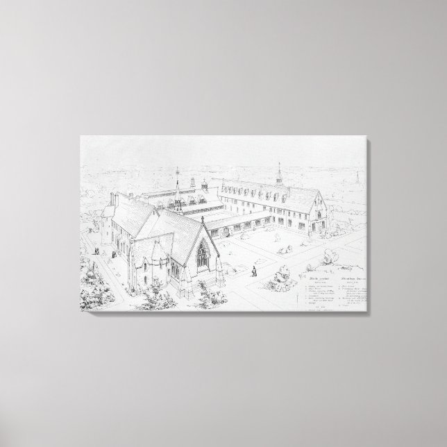 Lienzo La Casa de la Misericordia, más limpia (Anverso)