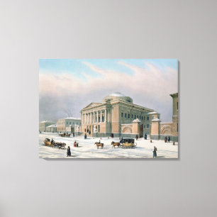 Lienzo La casa del consejo preceptoral en Moscú