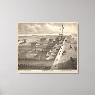 Lienzo La casa del océano, señala agradable, NJ