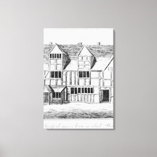 Lienzo La casa en Stratford-sobre-Avon