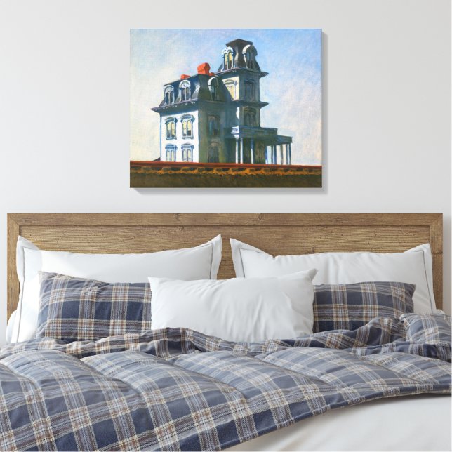 Lienzo La casa junto al ferrocarril | Edward Hopper | (Insitu(Dormitorio))
