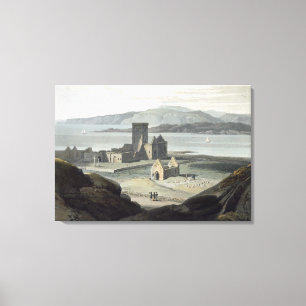 Lienzo La catedral en Iona, 'de un viaje alrededor de