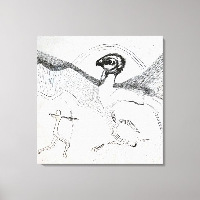 Lienzo La caza (Anverso)