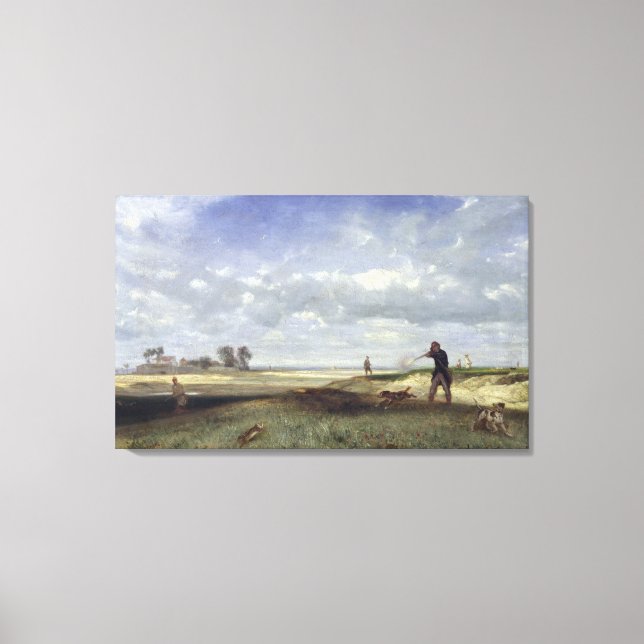 Lienzo La caza, 1847 (Anverso)