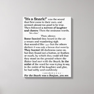 Lienzo La caza del Snark de Lewis Carroll