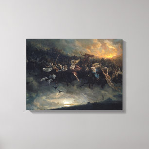 Lienzo La Caza Salvaje De Odin Por Peter Nicolai Arbo 187