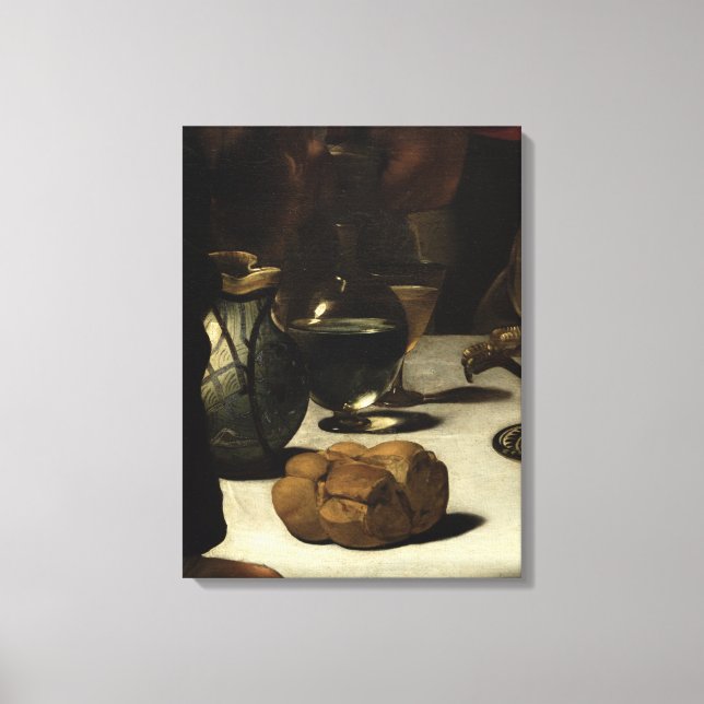 Lienzo La cena en Emmaus, 1601 (Anverso)