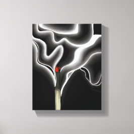 Lienzo La Cerilla | Pintura Moderna Contemporánea de Humo