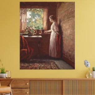 Lienzo La chica junto a la ventana
